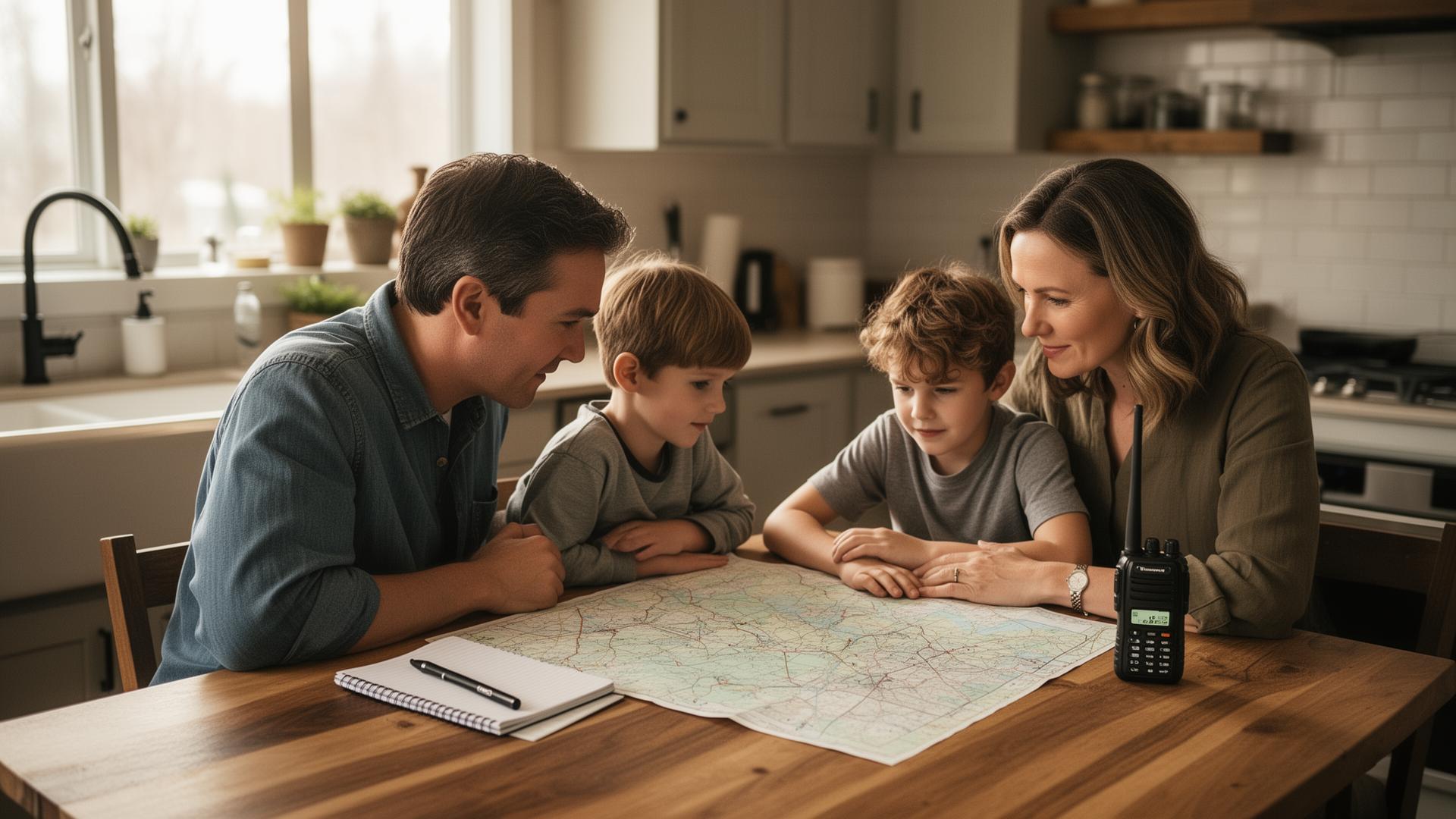 Family planning preparedness together at the kitchen table